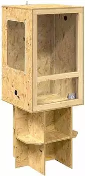 vidaXL Terrarium braun 50x50x130cm OSB