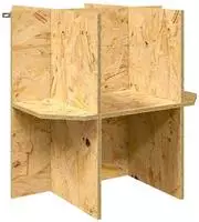 vidaXL Terrarienbasis Braun 50 x 50 x 50 cm OSB