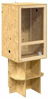 vidaXL Terrarium OSB braun 50x50x130cm