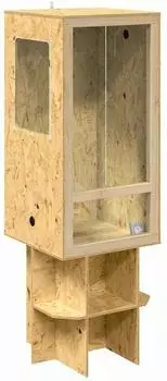 vidaXL Terrarium OSB 50x50x150 cm, braun