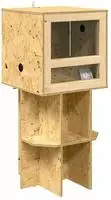 vidaXL Terrarium Braun 40 x 40 x 90 cm OSB