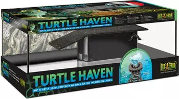 Exo Terra Turtle Haven Glasterrarium für Wasserschildkröten 90x45x37cm, 150W (PT3725)