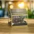 Relaxdays Pflanzenterrarium Glas/Metall, geometrisch, 15x15x10cm