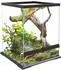 Pawhut Terrarium Reptilien-Fütterungsbox 120L, Glas, schwarz (45x45x60cm)
