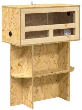 vidaXL Terrarium 60x30x80cm OSB, braun