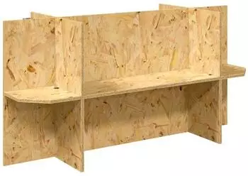 vidaXL Terrarienbasis mit Regal, OSB, braun, 100x40x50cm (876740)