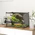 Pawhut Reptilien-Glasterrarium 48L mit Frontbelüftung, schwarz (D40-052V13BK)