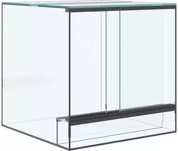 vidaXL Terrarium mit Stauraum, transparent, 30x30x30cm, Glas
