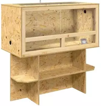 vidaXL Terrarium OSB 100x50x100cm braun