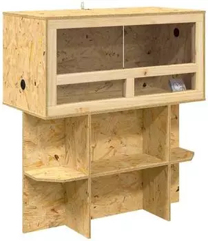 vidaXL Terrarium braun 80x40x90cm OSB