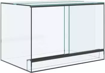 vidaXL Terrarium mit Stauraum, transparent, 60x40x40cm, Glas (42020391)