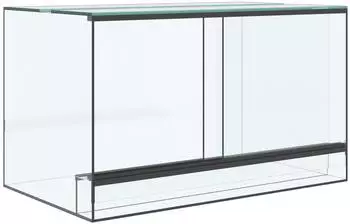vidaXL Terrarium aus Glas, transparent, 50x30x30cm