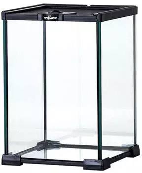 ReptiZoo Terrarium wasserdicht für Spinnen, Skorpione, Schildkröten & Geckos 21x21x30cm (AK21x21x30)