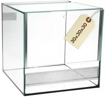 Garpet Glasterrarium 30x30x30cm mit Belüftung und Falltür