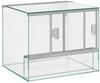 Glas Terrarium + Belüftung 40x30x30 cm 30 40 Schiebetür