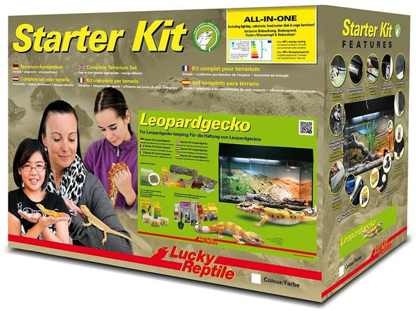 Lucky Reptile Starter Kit 80cm Leopardgecko schwarz