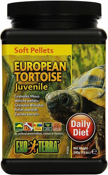 Exo Terra Soft Pellets Juvenile European Tortoise Food 540g