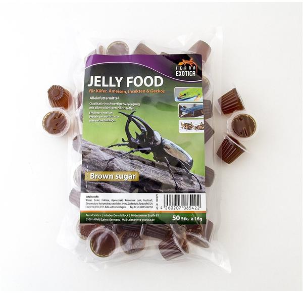 Terra Exotica Jelly Food - Brown Sugar 50 Stück im Beutel