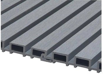Home Deluxe WPC Fassadenverkleidung DUVAR 50 m&sup2; Hellgrau