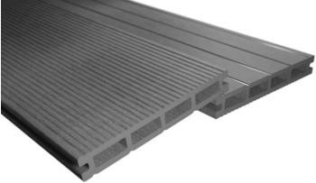 Endorphin WPC Terrassendielen Komplettset 4m² Hellgrau