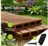 Juskys WPC Terrassendielen 2 m² Teak