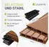 Juskys WPC Terrassendielen 2 m² Teak