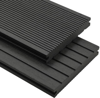 vidaXL WPC Terrasse Panel 2,2m Black (20m²)
