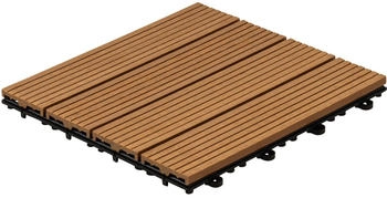 Home Deluxe Klickfliesen WPC Bavaro 30x30cm 6 m² Teak