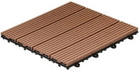 Home Deluxe - Wpc Klickfliese Bavaro - Hellbraun - 6 M2 - 11 Fliesen &Aacute; 30 X 30 Cm I