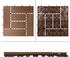 ECD Germany 55er Set WPC Balkonfliese Mosaik 30x30cm 5m²