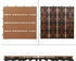 ECD Germany Balkonfliese Fliesen 30x30 cm Hellbraun 1m²