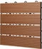 ECD Germany 44x WPC Balkonfliese Fliesen 30x30cm Hellbraun 4m²