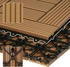 ECD Germany WPC Balkonfliese Mosaik Teak