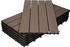ECD Germany 30x WPC Balkonfliese Fliese 60x30cm Dunkelbraun 5m²