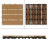 ECD Germany WPC Balkonfliese Fliesen Holz 30x30 cm Teak