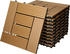 ECD Germany 44er Set WPC Balkonfliese Mosaik 30x30cm Teak 4m²