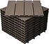 ECD Germany 55x WPC Balkonfliese Fliesen 30x30cm 5m²
