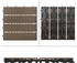 ECD Germany 44xWPC Balkonfliese Fliesen 30x30cm Dunkelbraun 4m²
