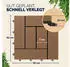 Casaria WPC Fliesen Mosaik Terrakotta 30x30cm 66er-Set (995162)