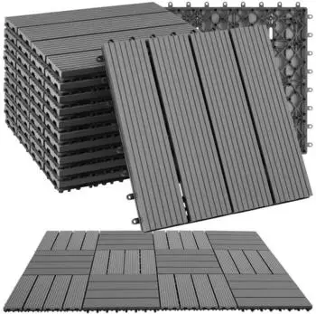 TecTake Tegulas grau 11er Set (TT405221)
