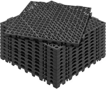 VEVOR Modular Interlocking Cushion Black 12
