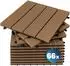 Deuba 66x interlocking composite wood garden slabs