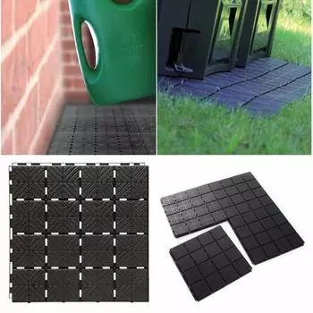 R.G. Vertrieb Bodenplatten 40 x 40 x 2 cm für Balkon Terrasse Gehweg und Komposter