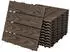 ML-Design Terrassenfliesen 30x30cm 33er-Set Holzoptik 3m² dunkelbraun
