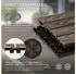 ML-Design Terrassenfliesen 30x30cm 33er-Set Holzoptik 3m² dunkelbraun
