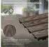 ML-Design Terrassenfliesen 30x30cm 33er-Set Holzoptik 3m² dunkelbraun
