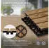 ML-Design Terrassenfliesen 30x30cm 33er-Set Holzoptik 3m² teak
