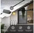 ECD Germany 12x WPC Balkonfliese Fliesen Holz 60x30cm 2m² anthrazit