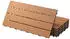 ECD Germany WPC Klickfliese 60 x 30 cm hellbraun (18 Stück)