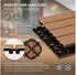 ECD Germany WPC Klickfliese 60 x 30 cm hellbraun (18 Stück)